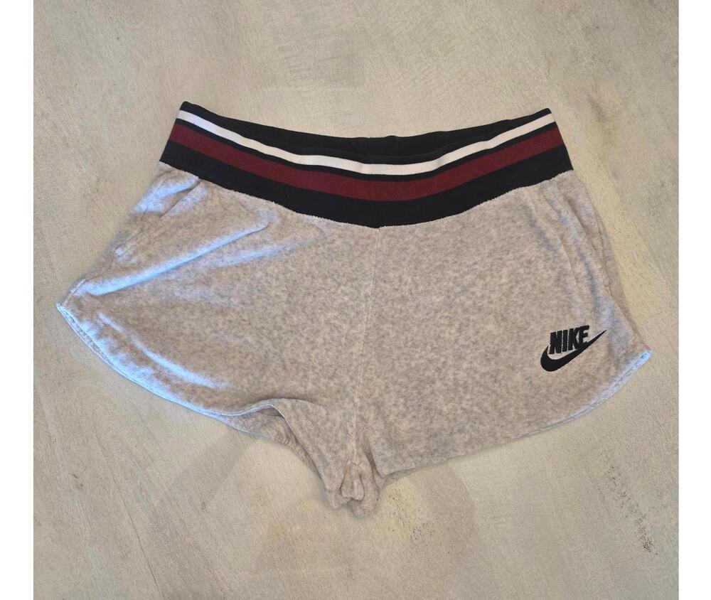 Nike Women's Terry Cloth Athletic Shorts SZ Medium Retro Athleisure